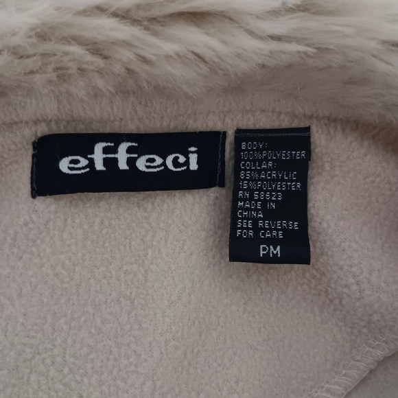 Effeci jacket faux fur trim M petite - Picture 4 of 4